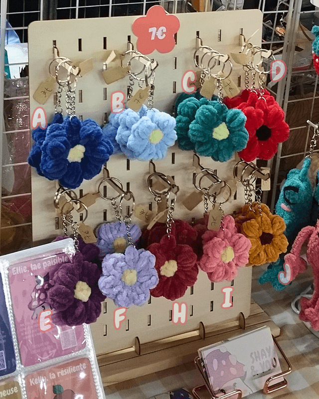 Charm fleur en crochet🌼