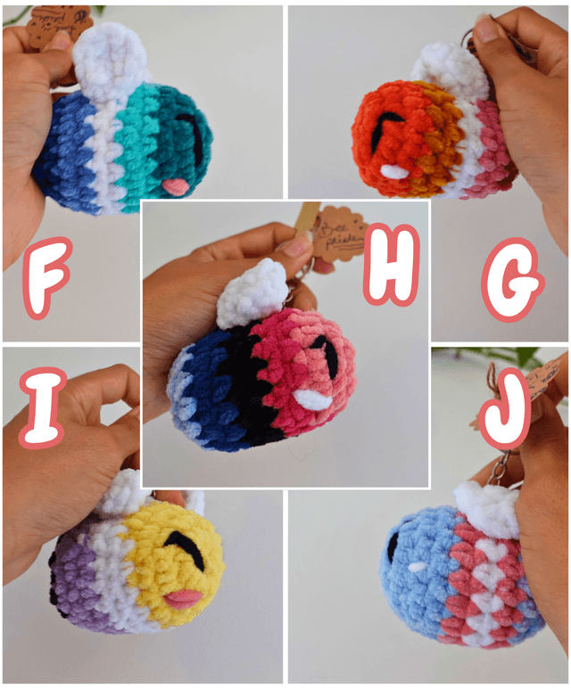 Bee pride | Charm de sacs en crochet