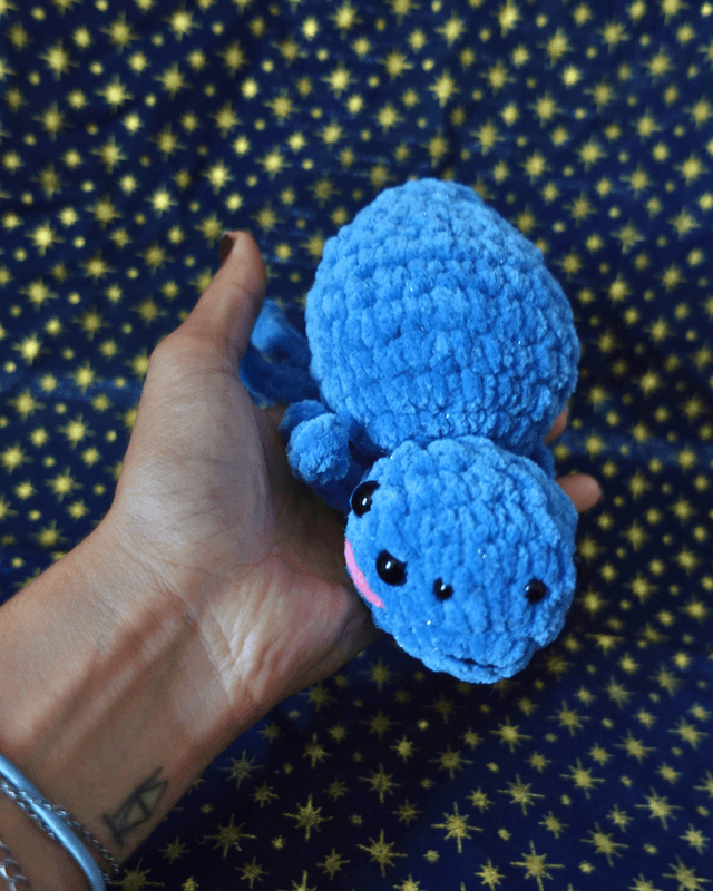 Créature araignée bleu pailleté | Spooky collection : éditions limitées