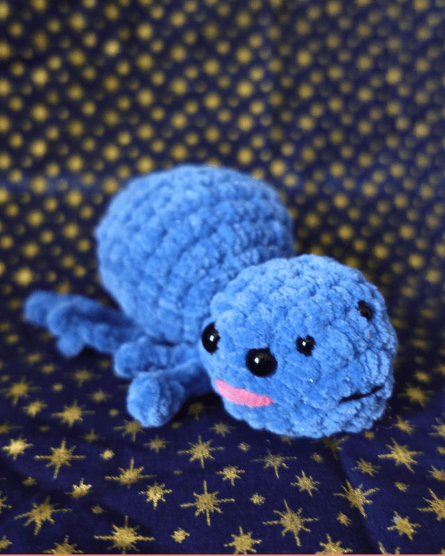 Créature araignée bleu pailleté | Spooky collection : éditions limitées
