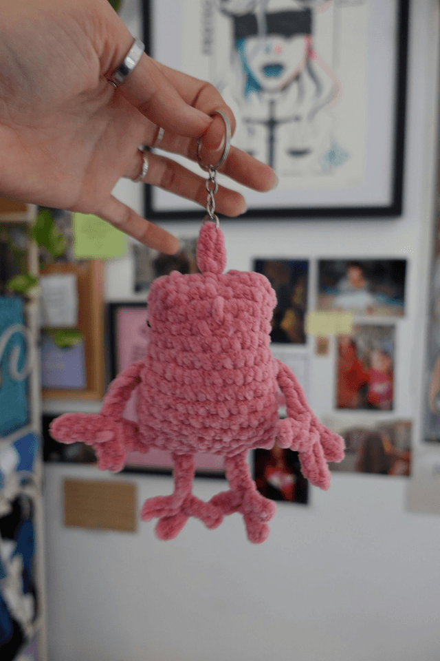  Froggy charm rose clair - La grenouille romantique et bohème