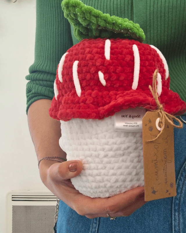 Maximus, le majestueux | Créature d'atelier champignon en crochet pour t'émerveiller