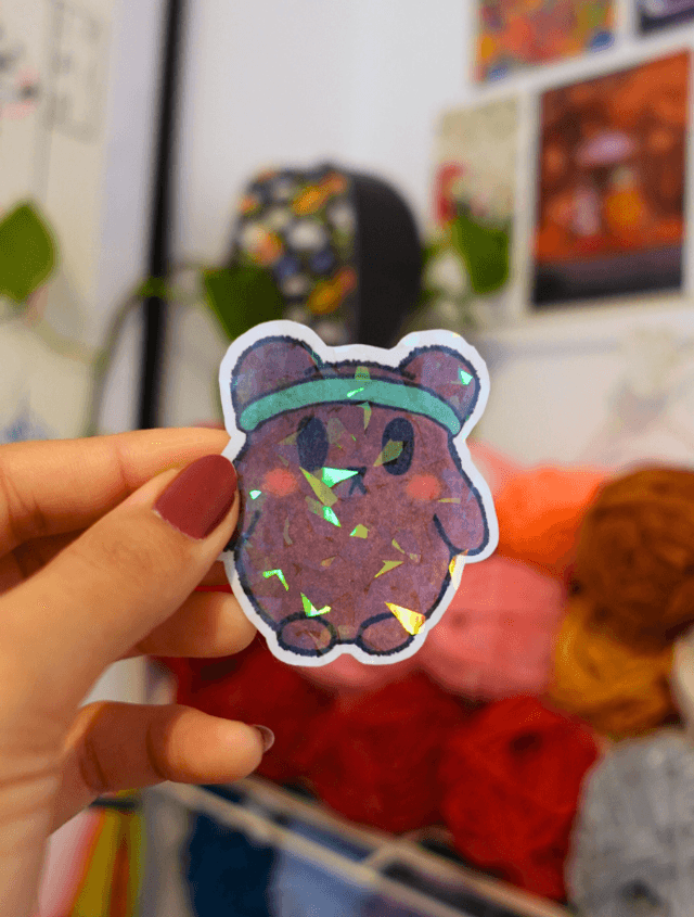 Gégé, le motivé | Sticker créature d'atelier 🏋️🍯
