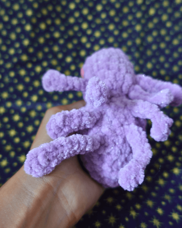 Créature araignée violet pailleté | Spooky collection : éditions limitées