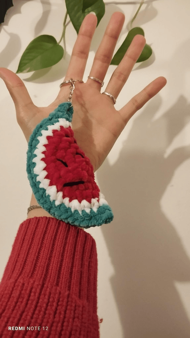 Cuties fruities | Charm de sac pastèque en crochet 🍉