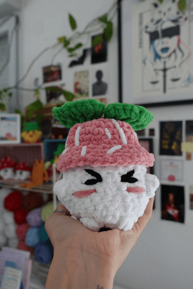 Ellie, lae paisible| Créature d'atelier champifleur en crochet pleines d'intentions