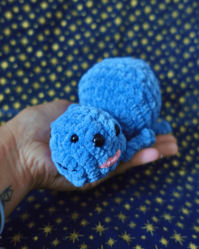 Créature araignée bleu pailleté | Spooky collection : éditions limitées