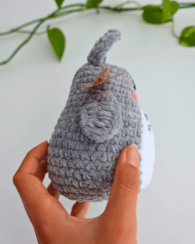 Totoro moyen| Créature décorative en crochet