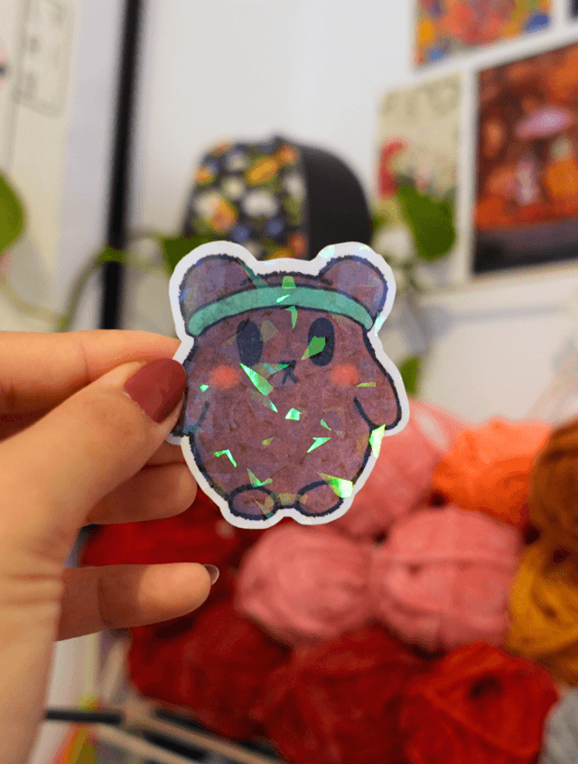 Gégé, le motivé | Sticker créature d'atelier 🏋️🍯