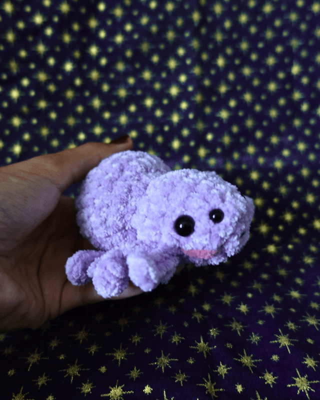 Créature ou charm araignée violet pastel | Spooky collection : éditions limitées