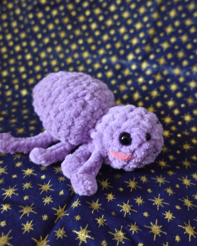 Créature araignée violet pailleté | Spooky collection : éditions limitées